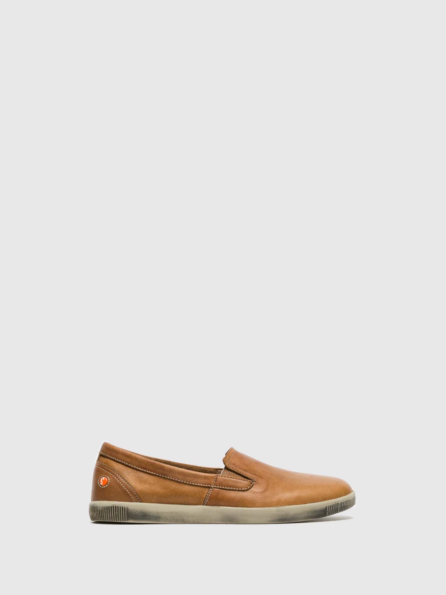 Softinos Brown Slip-on Trainers